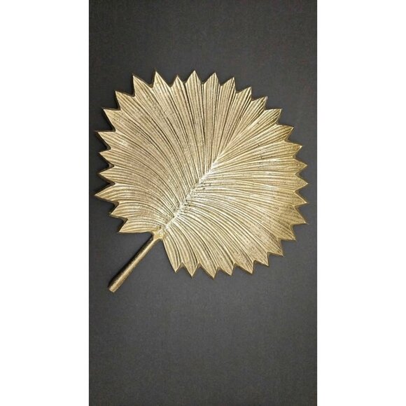 Leon Metal Other - Leon Metal Leaf Decorative Platter